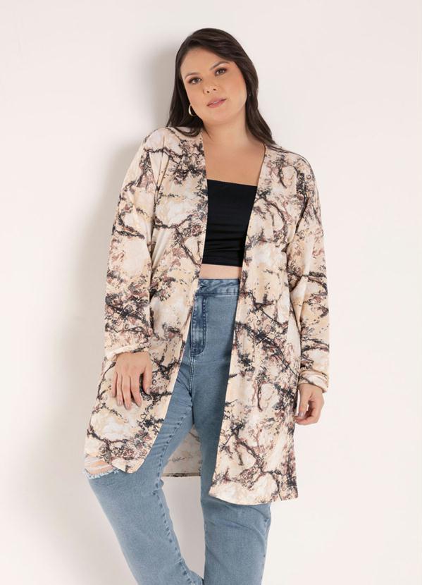 Marguerite - Kimono Marmorizado com Mangas Plus Size 4