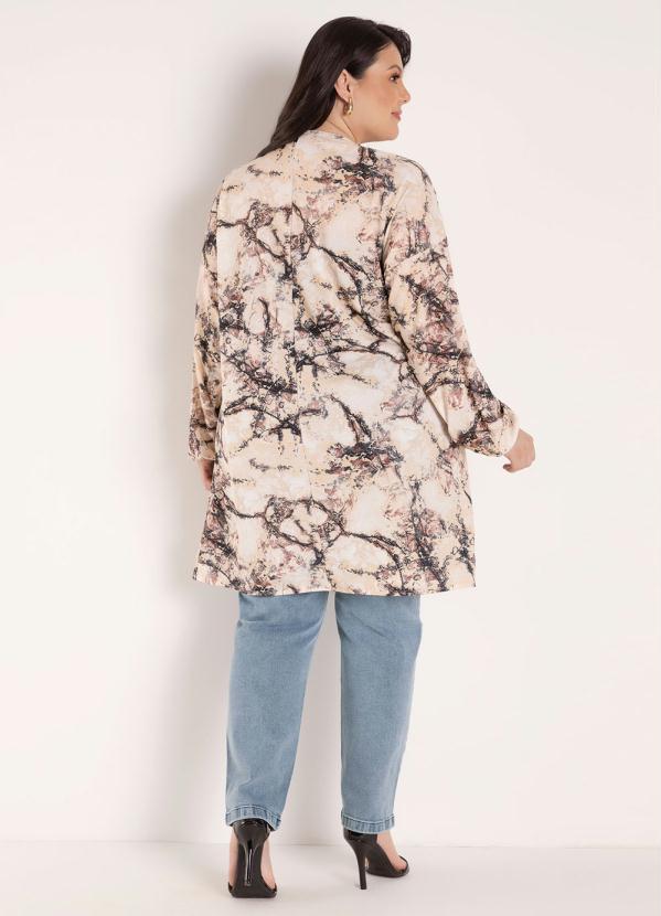 Marguerite - Kimono Marmorizado com Mangas Plus Size 5