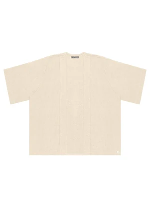 Secret Glam - Kimono Plus Size Feminino em Linho Bege - SECRET GLAM