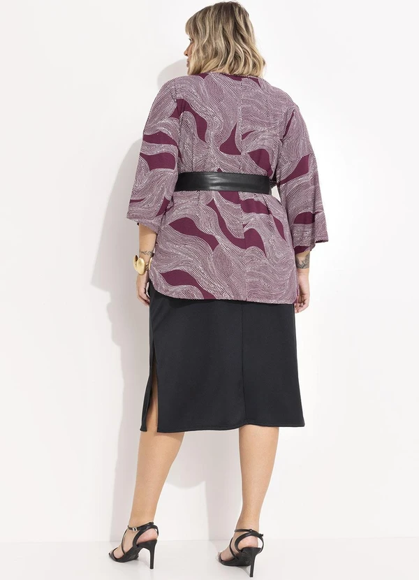 Marguerite - Kimono Pontilhado em Malha de Viscose 4