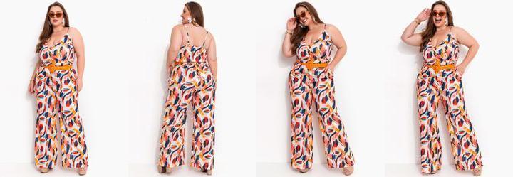 Macaco Abstrato Colorido em Jersey Acetinado