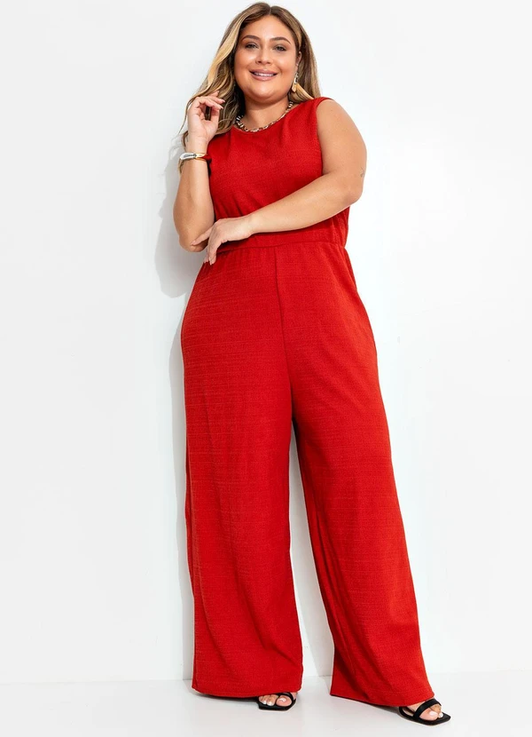 Marguerite - Macacão Ferrugem em Malha Jacquard 3