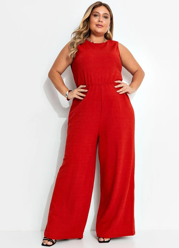 Marguerite - Macacão Ferrugem em Malha Jacquard 6