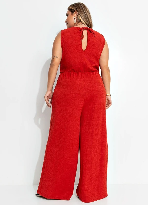 Marguerite - Macacão Ferrugem em Malha Jacquard 5