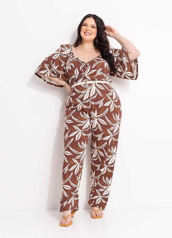 Macac�o (Floral Terracota) em Viscose