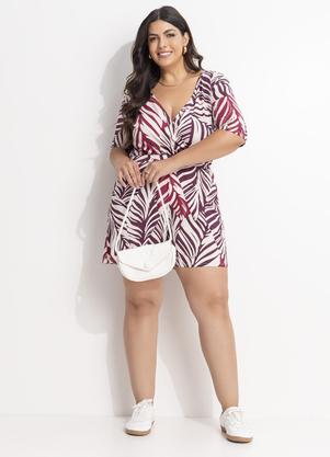 Macaco (Folhagem Roxa) em Malha de Viscose