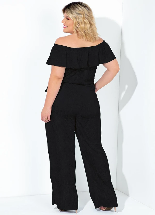 Marguerite - Macacão Preto em Malha 2