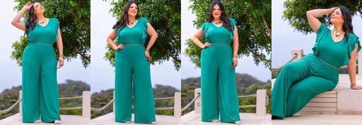 Macac�o Verde em Malha Crepe