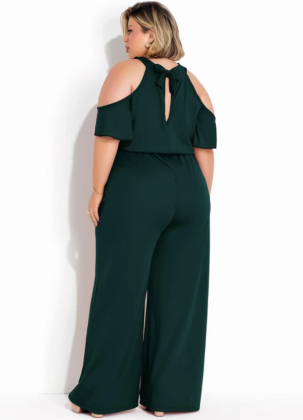 Marguerite - Macacão Verde Escuro em Malha 2