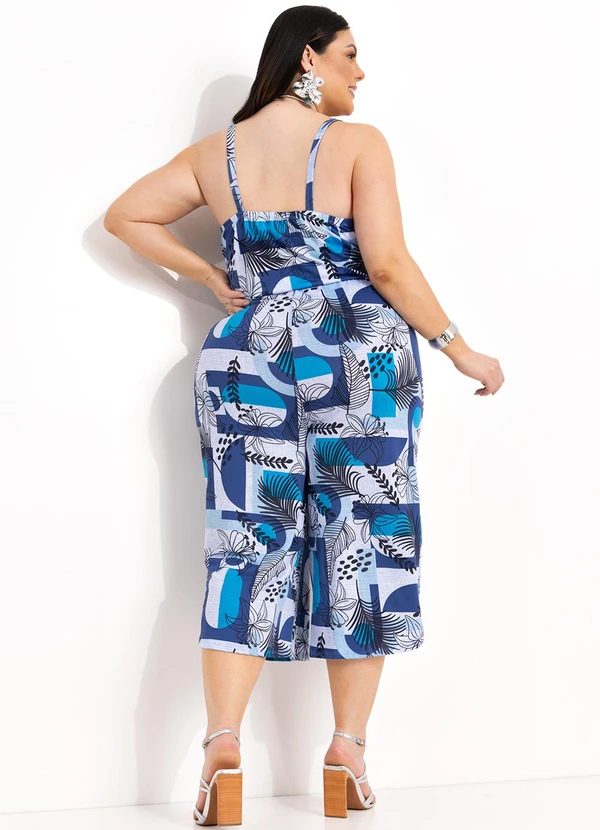 Marguerite - Macacão Azul Marinho em Malha com Elastano 2