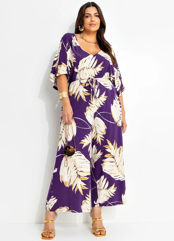 Marguerite - Macacão Folhagem em Malha de Viscose 3