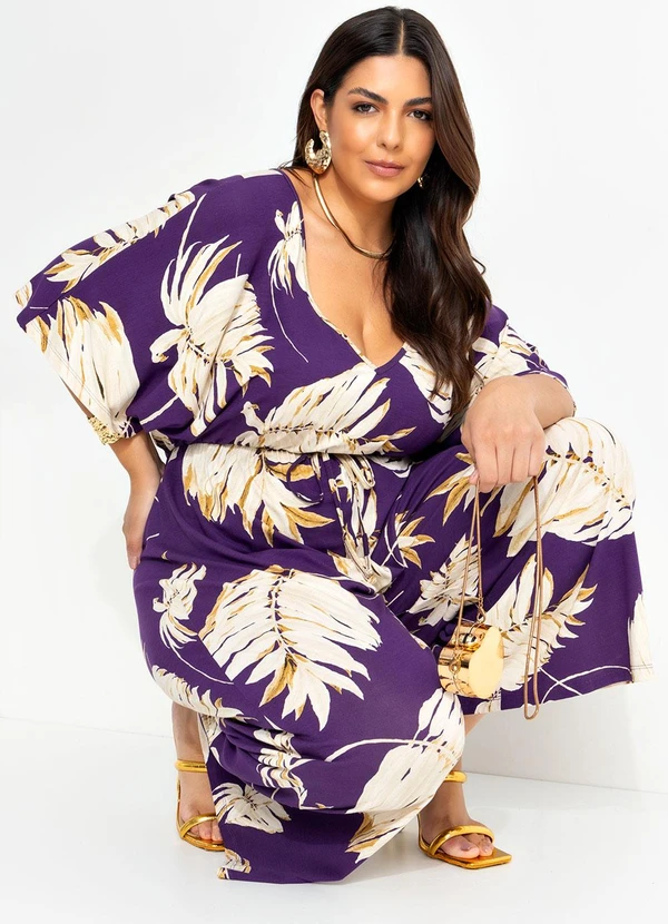 Marguerite - Macacão Folhagem em Malha de Viscose 5