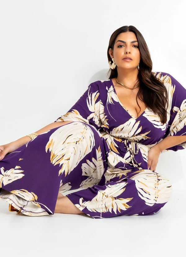 Marguerite - Macacão Folhagem em Malha de Viscose 7