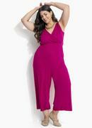 Macaco Magenta em Malha de Viscose