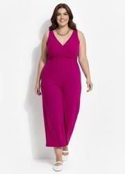 Macac�o Magenta em Malha de Viscose