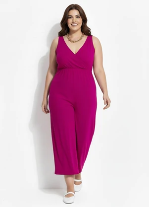 Marguerite - Macacão Magenta em Malha de Viscose - MARGUERITE