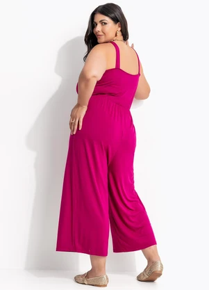 Marguerite - Macacão Magenta em Malha de Viscose - MARGUERITE