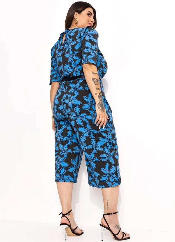 Marguerite - Macacão Preto em Malha de Viscose 2