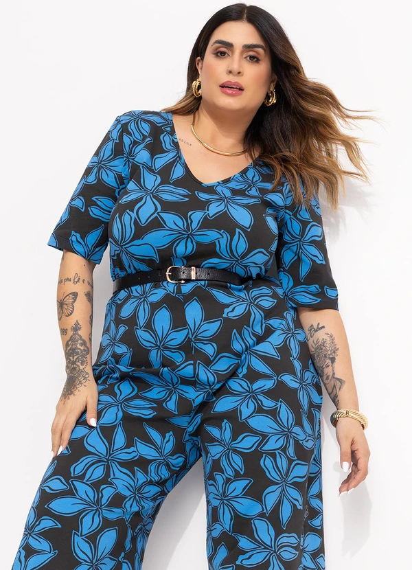 Marguerite - Macacão Preto em Malha de Viscose 3