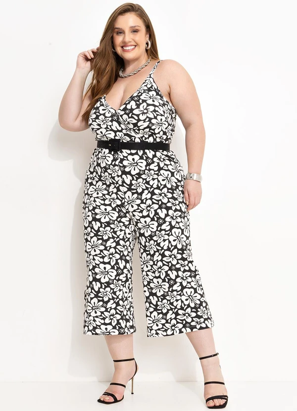 Marguerite - Macacão Preto em Malha de Viscose 4