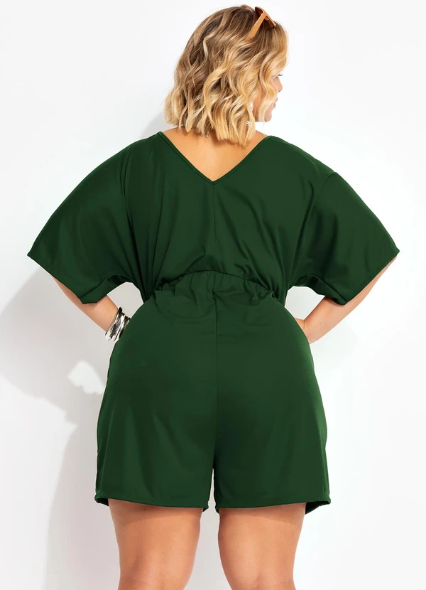 Marguerite - Macacão Verde Militar em Malha 2