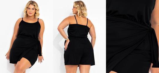 Macaquinho Preto com Sobreposio