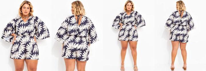 Macaquinho Bananas em Jersey Acetinado