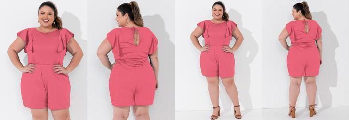 Macaquinho Coral em Malha