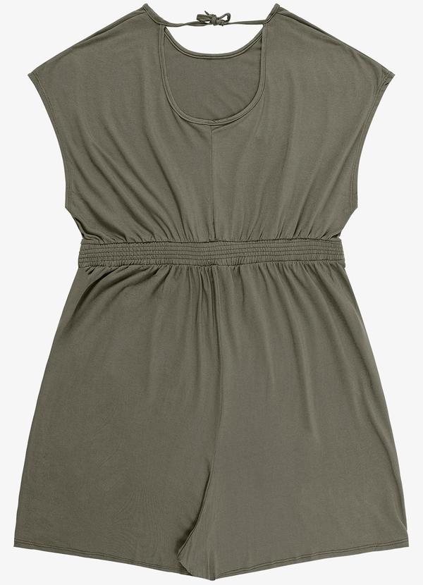 Infinita Cor - Macaquinho Feminino Malha Visco Verde 2