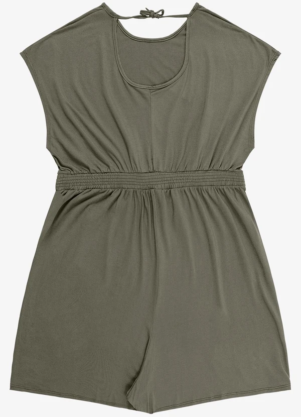 Infinita Cor - Macaquinho Feminino Malha Visco Verde 2