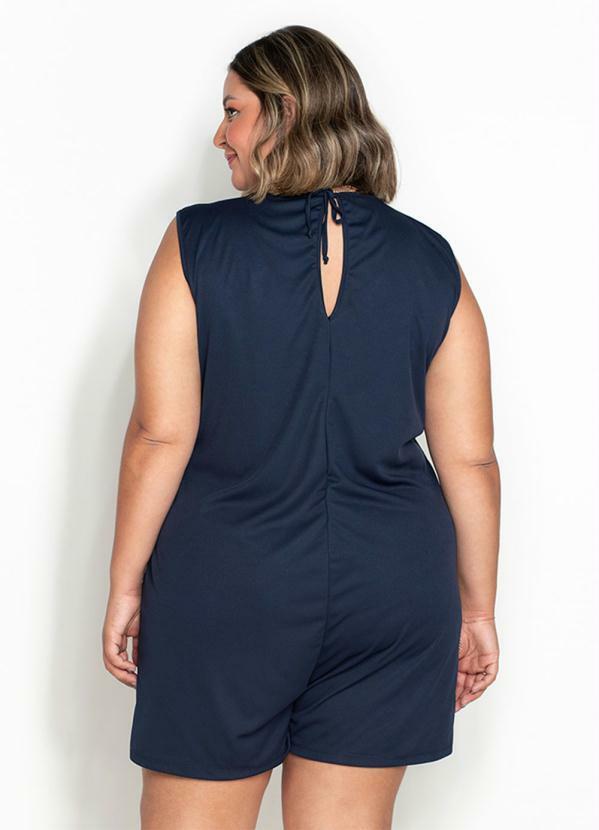 Marguerite - Macaquinho Folhagem com Sobreposição Plus Size 2