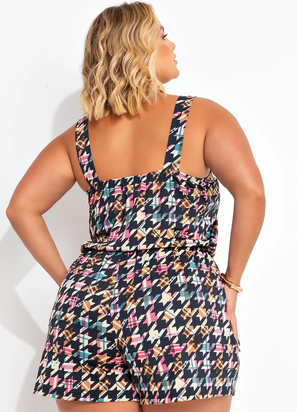 Marguerite - Macaquinho Pied de Poule em Malha Fria 2