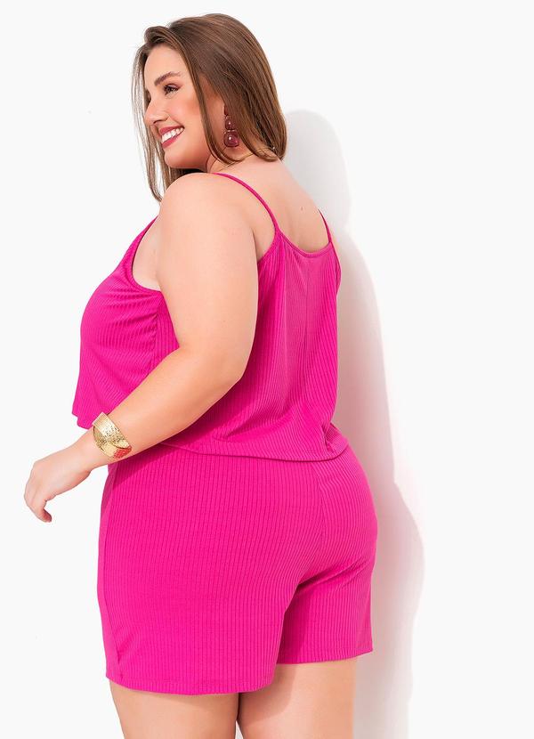 Marguerite - Macaquinho Pink em Canelado 4