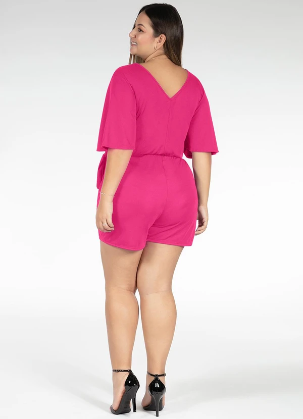 Marguerite - Macaquinho Pink em Malha