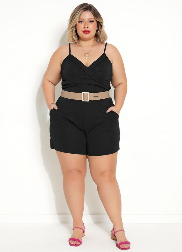 Marguerite - Macaquinho Preto em Malha 3