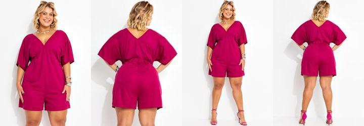 Macaquinho Prpura em Malha