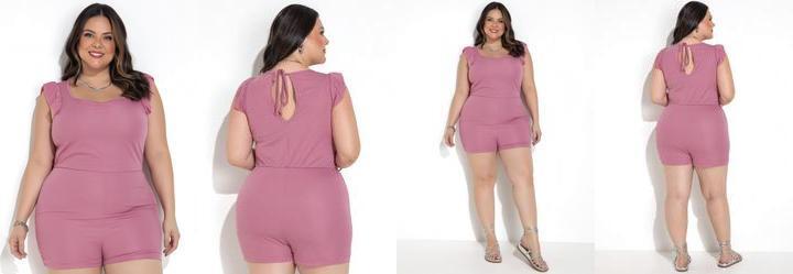 Macaquinho Rosa em Malha