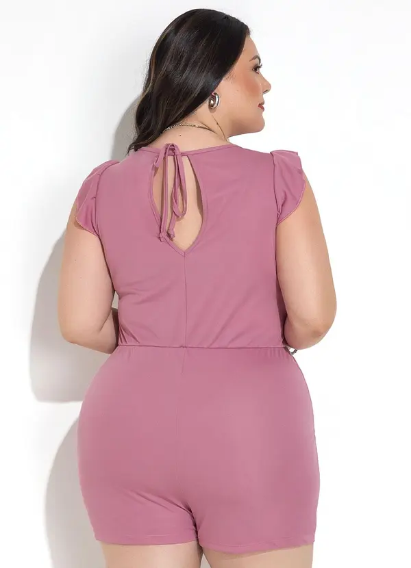 Marguerite - Macaquinho Rosa em Malha 2