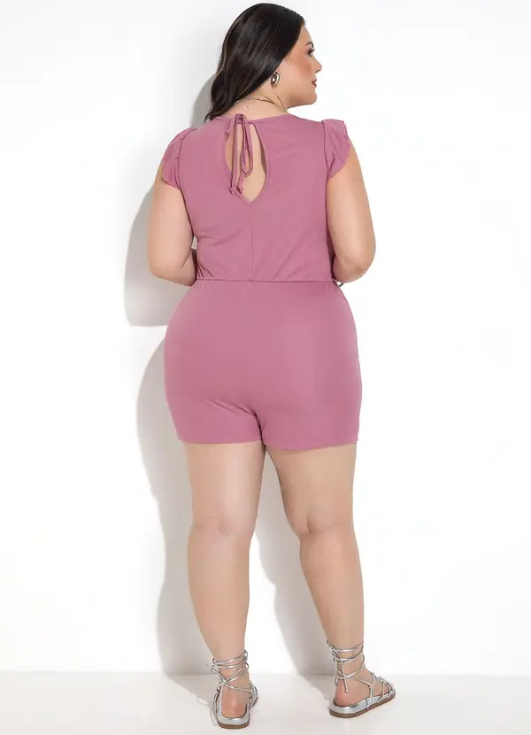 Marguerite - Macaquinho Rosa em Malha 4