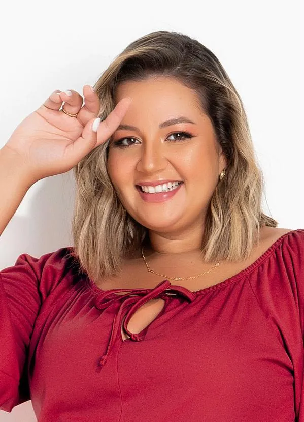 Marguerite - Macaquinho Vermelho com Amarração Plus Size 3