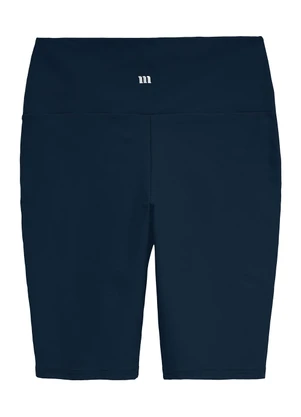 Malwee - Bermuda Feminina Plus em Malha Eco Active Azul - MALWEE