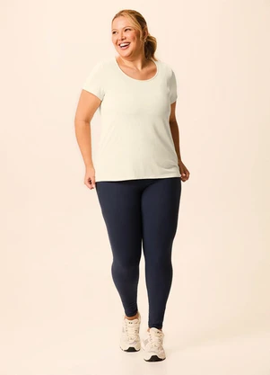 Malwee - Blusa Mullet Dry Active Plus Off White - MALWEE