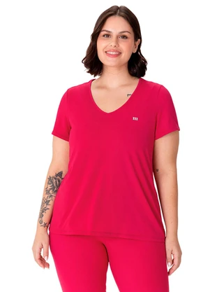 Malwee - Blusa Mullet Dry Plus Active Rosa Escuro - MALWEE
