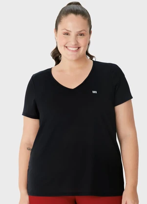 Malwee - Blusa Mullet Dry Uv50+ Plus Preto - MALWEE