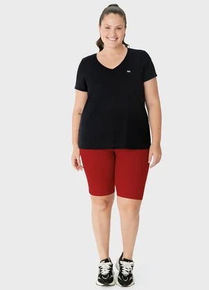Malwee - Blusa Mullet Dry Uv50+ Plus Preto - MALWEE