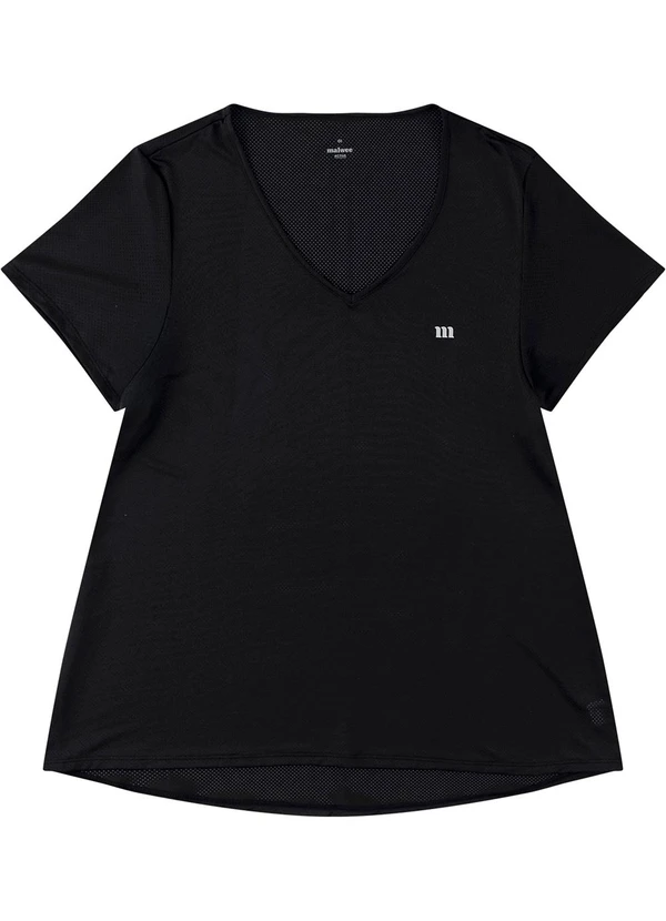 Malwee - Blusa Mullet Dry Uv50+ Plus Preto 3