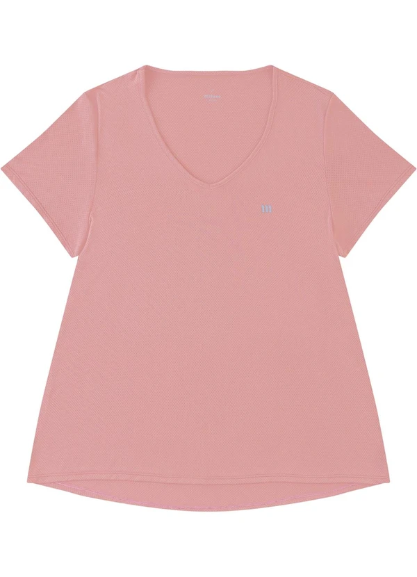 Malwee - Blusa Mullet Dry Uv50+ Plus Rosa Claro