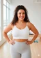 Dukali - Top sem Costura Plus Size com Bojo Bege - variação: Branco