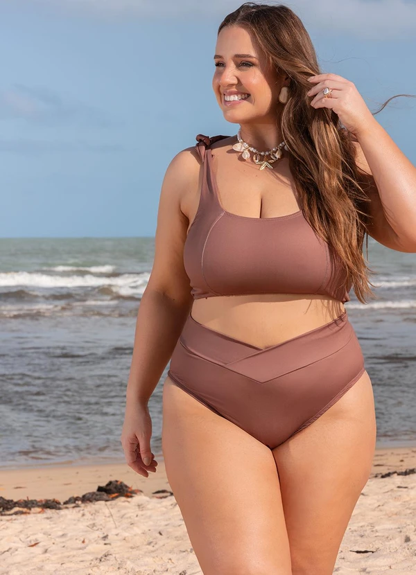 Marguerite - Top Biquíni Marrom em Suplex 3