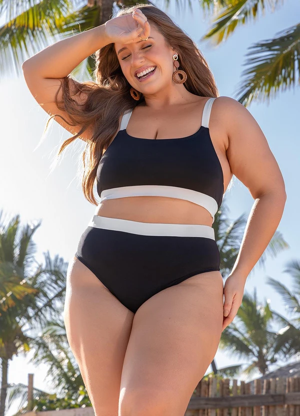 Marguerite - Biquíni Preto em Malha com Elastano 3